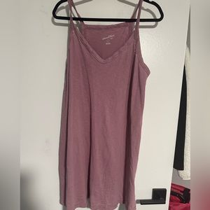 Purple tank dress
